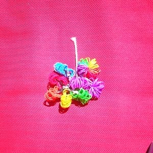 Rainbow Rubberband Keychain🌈